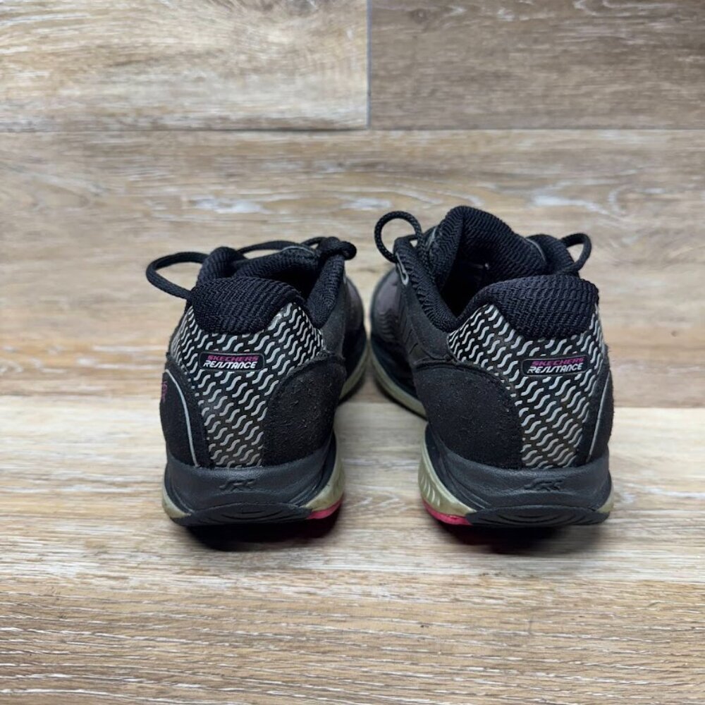 Skechers Shape Ups Resistance Runner Black/Purple Women's Size 8 - Picture 3 of 8